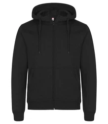 Clique Trainingspullover Miami Hoody FZ Schwarz