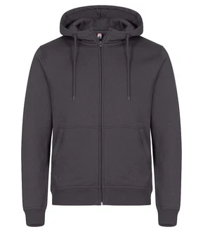 Clique Trainingspullover Miami Hoody FZ Dunkelgrau/Hellgrau/Grau