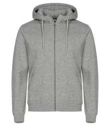Clique Trainingspullover Miami Hoody FZ Hellgrau/Grau