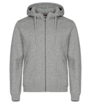 Clique Trainingspullover Miami Hoody FZ Hellgrau/Grau