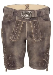 Spieth & Wensky Trachtenlederhose Petersberg-Hose Herren Trachtenhose (Ziegenvelour) Khaki/Grau/Braun/Dunkelbraun/Schwarz/Beige
