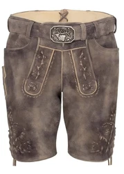 Spieth & Wensky Trachtenlederhose Petersberg-Hose Herren Trachtenhose (Ziegenvelour) Khaki/Grau/Braun/Dunkelbraun/Schwarz/Beige