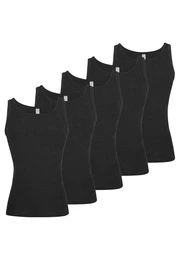 ESGE - Die Wsche-Macher Unterhemd 5er Pack - Feinripp Jeans (Spar-Set, 5-St) Unterhemd / Tanktop - Baumwolle - Strapazierfhig