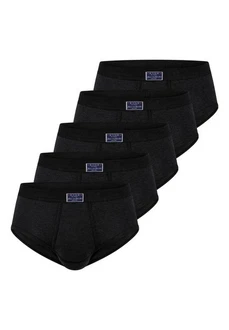 ESGE Die Wäsche-Macher Slip 5er Pack Feinripp Jeans Dunkelblau/Schwarz