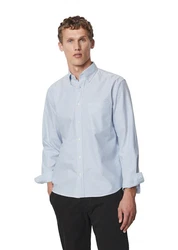 Marc O'Polo Langarmhemd Hellblau/Blau