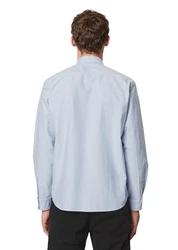 Marc O'Polo Langarmhemd Hellblau/Blau