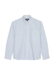 Marc O'Polo Langarmhemd Hellblau/Blau