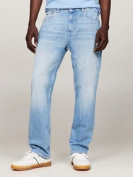 Tommy Jeans Regular-fit Jeans RYAN RGLR STRGHT mit Logoprägung Hellblau
