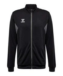 hummel Sweatjacke AUTHENTIC PL Trainingsjacke Schwarz/Dunkelgrau