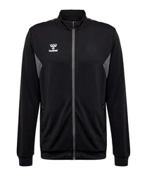 hummel Sweatjacke AUTHENTIC PL Trainingsjacke Schwarz/Dunkelgrau