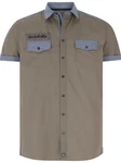 Jan Vanderstorm Kurzarmhemd HERKKO Grau/Khaki/Braun/Beige