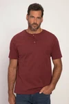JP1880 T-Shirt Henley Basic Knopfleiste Dunkelrot/Rot/Bordeaux JP1880 T-Shirt Henley Basic Knopfleiste Dunkelrot/Rot/Bordeaux
