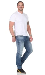 Diesel Slim-fit-Jeans Tepphar 084QS Blau/Hellblau