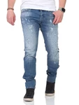 Diesel Slim-fit-Jeans Tepphar 084QS Blau/Hellblau