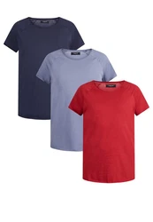 Lawrence T-Shirt 3er Pack Grau