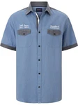 Babista Kurzarmhemd PIOLASTI blau/hellblau