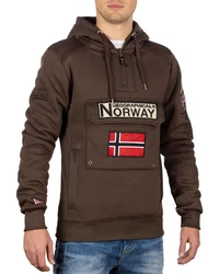 Geographical Norway Kapuzenpullover Herren Hoodie bagymclass Braun