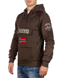 Geographical Norway Kapuzenpullover Herren Hoodie bagymclass Braun