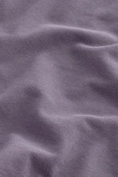 Next Bandeau-Bikini-Top Piqu-Poloshirt Lila/Dunkelblau