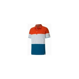 Poloshirt Golf Polo Cloudspun Taylor Orange/Wei/Blau Herren XXL