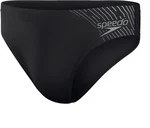 Speedo Badehose Medley Logo 7cm Brief SCHWARZ/GRAU