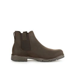 Pius Gabor Chelseaboots Schlupfstiefel Modischer Schnitt Dunkelbraun/Braun/Grau