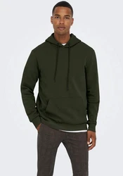 ONLY & SONS Sweatshirt ONSCERES HOODIE SWEAT Dunkelgrün/Grün