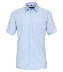 CASAMODA Businesshemd Kurzarm Hellblau/Blau