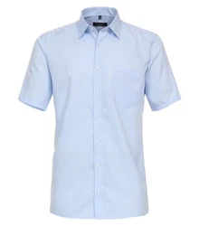 CASAMODA Businesshemd Kurzarm Hellblau/Blau
