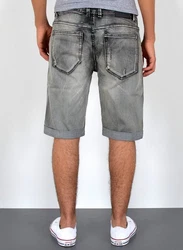 ESRA Herren Jeans Shorts Bermuda AS431 