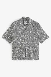 Kurzarmhemd Kurzarmhemd mit Print, Keith Haring (1-tlg)
