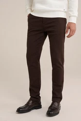 WE Fashion Chinohose Braun/Bordeaux/Dunkelrot/Dunkelbraun