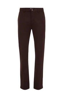 WE Fashion Chinohose Braun/Bordeaux/Dunkelrot/Dunkelbraun