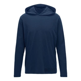 Kapuzensweatshirt Identity LS-Shirt H. mit aufgedrucktem Logo-Umriss