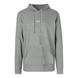 HUGO Hoodie Linked Hoodie mit Kängurutasche Hellgrau/Grau/Dunkelgrau
