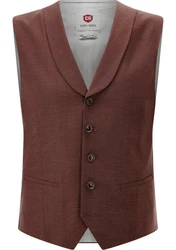 CG Club of Gents Anzugweste CG Paddy Braun/Rot/Dunkelrot/Lila/Bordeaux