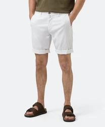 Pierre Cardin Stoffhose Lyon Bermuda Creme/Weiß/Grau
