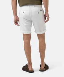 Pierre Cardin Stoffhose Lyon Bermuda Creme/Weiß/Grau