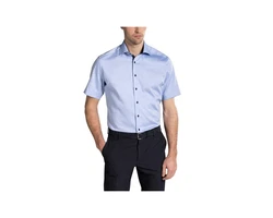 Eterna Unterhemd uni regular fit Hellblau/Dunkelblau/Blau