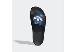 adidas Originals ADILETTE Badesandale Dunkelblau/Schwarz/Blau/Hellblau