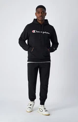 Champion Herren Hoodie Hooded Sweatshirt schwarz/wei
