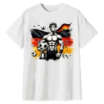 Banco T-Shirt Herren Fußball EM Deutschland Sport Trikot Weiß/Creme