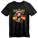 Banco T-Shirt Herren Fußball EM Deutschland Sport Trikot Gelb/Bordeaux/Grau/Beige