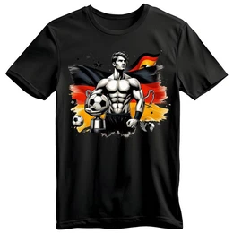 T-Shirt Herren Fuball EM Deutschland Sport Trikot verschieden Fuball-Motive, Gren XS - 6 XL, 100% Baumwolle