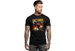 Banco T-Shirt Herren Fußball EM Deutschland Sport Trikot Schwarz/Grau