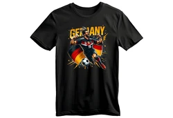Banco T-Shirt Herren Fußball EM Deutschland Sport Trikot Schwarz/Grau