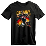 Banco T-Shirt Herren Fußball EM Deutschland Sport Trikot Schwarz/Grau