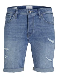 Jeansshorts RICK JJARIS Kurze Jeanshose im 5-Pocket-Stil Casual Denim Pants mit Waschung