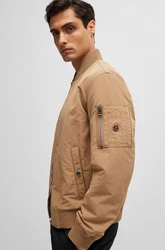 BOSS Steppjacke H-Comber (1-St) Braun/Khaki/Beige