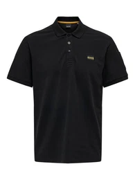 Poloshirt Poloshirt Kurzarm Polokragen Baumwolle Hemd 7636 in Schwarz-3